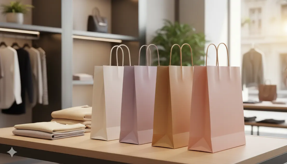 Coloured paper bags
